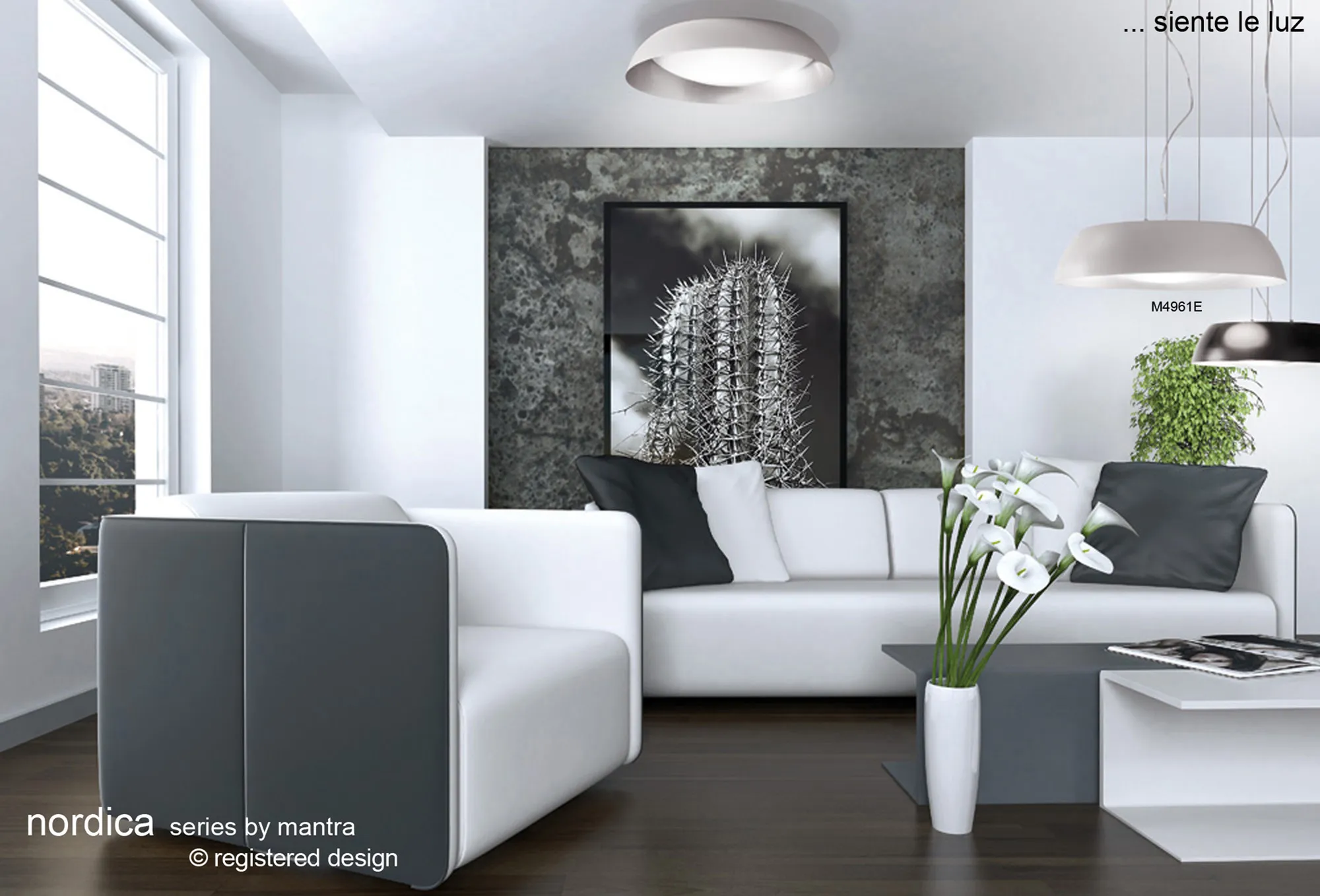 Nordica Plafones White Ceiling Lights Mantra Flush Fittings